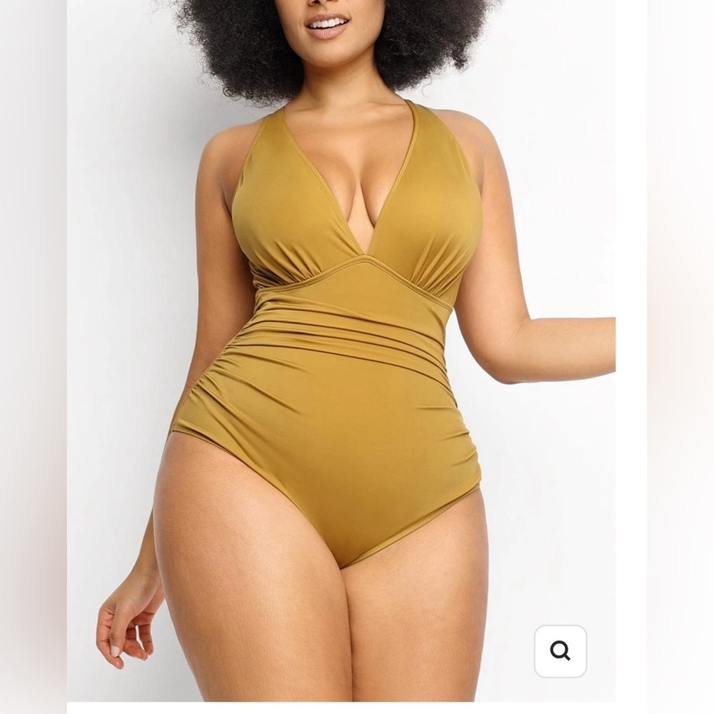 SHAPELLX Smart Sculpt Plunge Cutout Swimsuit - NWT